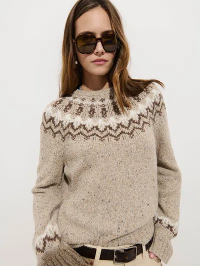 Alex Mill Bea Fairisle Sweater In Alpaca In Neutral
