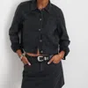 Alex Mill Betty Cropped Jacket In Black Denim In Black