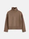 Alex Mill Betty Wool-blend Turtleneck Sweater In Taupe