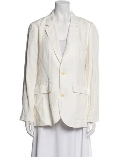 Pre-owned Alex Mill Blazer In White