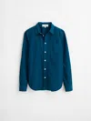 Alex Mill Bobby Shirt In Paper Poplin In Lagoon