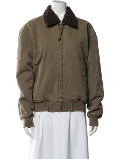 Pre-owned Alex Mill Bomber Jacket In Green