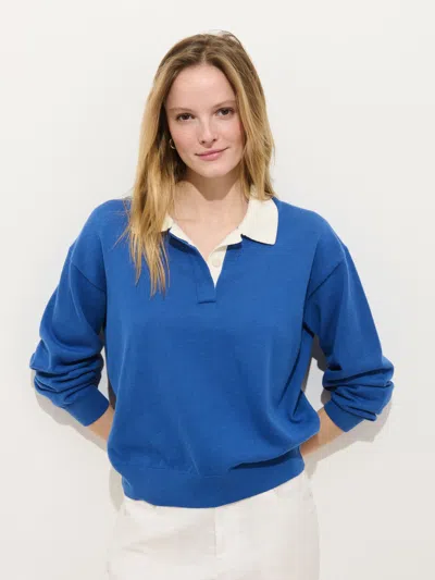 Alex Mill Bond St Polo In Cotton Cashmere In Brown