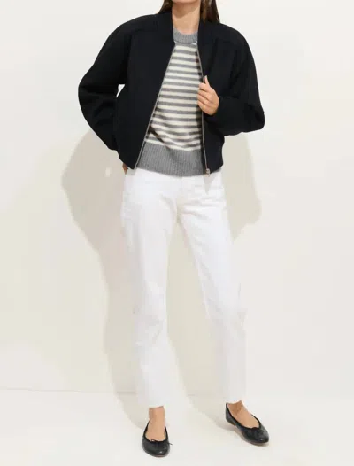 Alex Mill Bowery Double Face Wool Street Jacket In Navy In Black