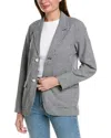 Alex Mill Boy Linen-blend Blazer In Grey