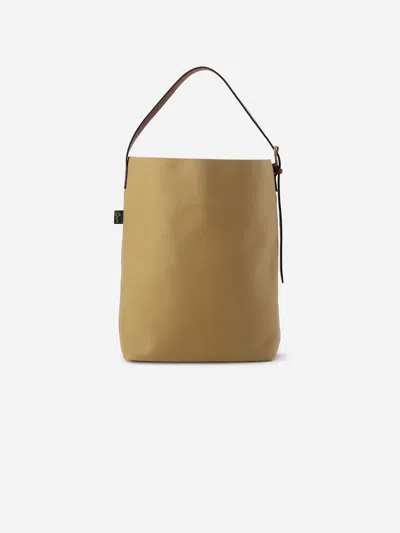 Alex Mill Brady Leven Large Canvas Shoulder Bag In Khaki