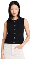Alex Mill Bridget Vest Black In Black
