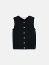 Alex Mill Bridget Vest In Cotton In Black