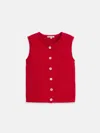 Alex Mill Bridget Vest Tomato In Tomato