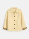 Alex Mill Britt Work Jacket In Herringbone In Butter