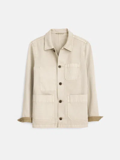 Alex Mill Britt Work Jacket In Herringbone In Putty
