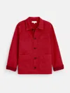 Alex Mill Britt Work Jacket In Herringbone In Red