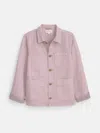 Alex Mill Britt Work Jacket In Herringbone In Thistle