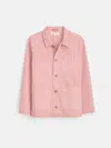 Alex Mill Britt Work Jacket In Recycled Denim In Blush Pink