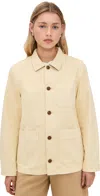 Alex Mill Britt Work Jacket In Recycled Denim Butter In Butter