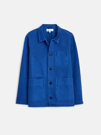 Alex Mill Britt Work Jacket In Recycled Denim In Electric Blue