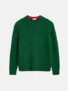 Alex Mill Cable Crewneck Sweater In Heather Pine
