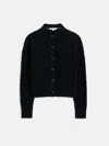 Alex Mill Cable Knit Nico Chunky Cardigan In Black