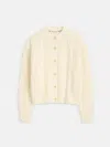 Alex Mill Cable Knit Nico Chunky Cardigan In Ivory