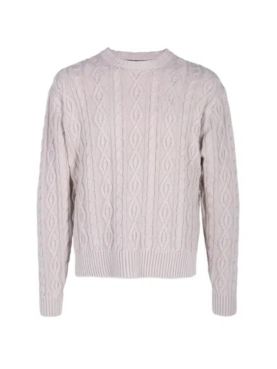 Alex Mill Cable-knit Crew-neck Sweater In Neutral