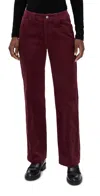 Alex Mill Camden Corduroy Pants Burgundy In Burgundy