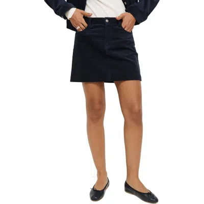 Alex Mill Camden Cotton Corduroy Miniskirt In Blue