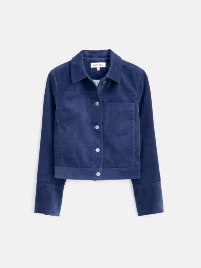 Alex Mill Camden Jacket In Corduroy In Dusty Blue