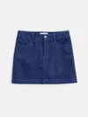 Alex Mill Camden Skirt In Corduroy In Dusty Blue