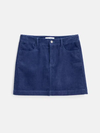 Alex Mill Camden Skirt In Corduroy In Dusty Blue