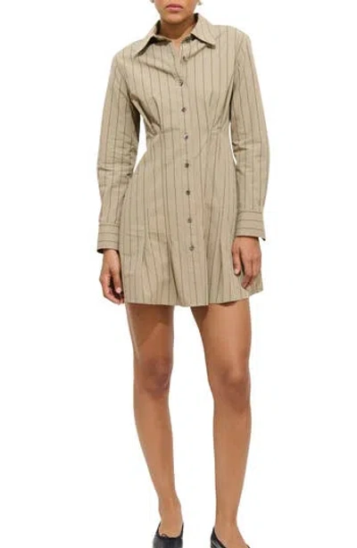 Alex Mill Camille Striped Shirtdress In Multi