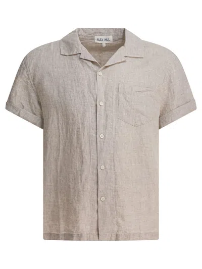 Alex Mill Beige Linen Shirt In Gray