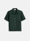 Alex Mill Camp Shirt In Linen In Pine Grove