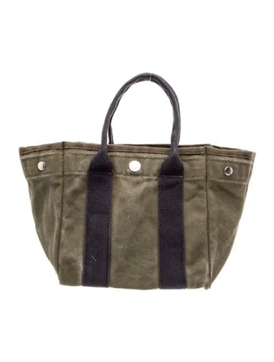 Pre-owned Alex Mill Canvas Tote Medium In Green