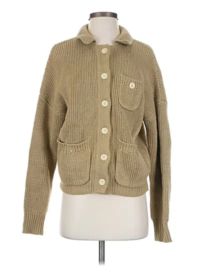 Pre-owned Alex Mill Cardigan Sweater In Tan