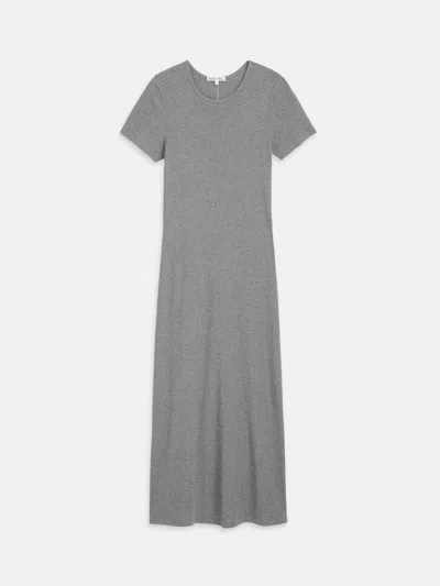 Alex Mill Carolyn Dress In Fine Rib In Gray