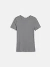 Alex Mill Carolyn Tee In Fine Rib In Gray