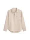 Alex Mill Carter Popover In Cotton Linen In Ecru