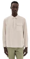 Alex Mill Carter Popover In Cotton Linen In Ecru