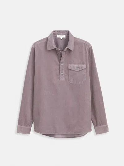Alex Mill Carter Popover Shirt In Fine Wale Corduroy In Purple