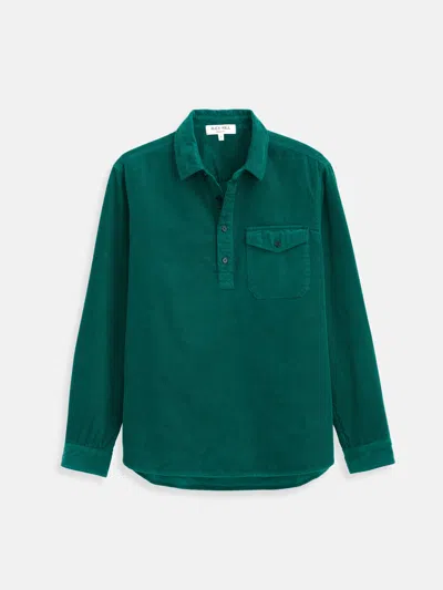 Alex Mill Carter Popover Shirt In Fine Wale Corduroy In Green