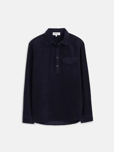 Alex Mill Carter Popover Shirt In Fine Wale Corduroy In Navy