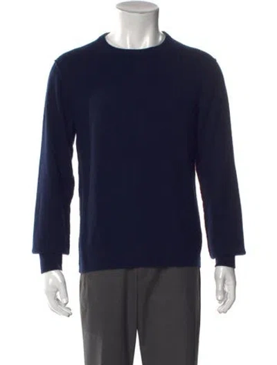 Pre-owned Alex Mill Cashmere Crew Neck Pullover In Blue