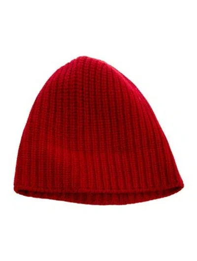 Pre-owned Alex Mill Cashmere Knit Beanie In Red