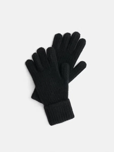 Alex Mill Cashmere Knit Gloves In Black