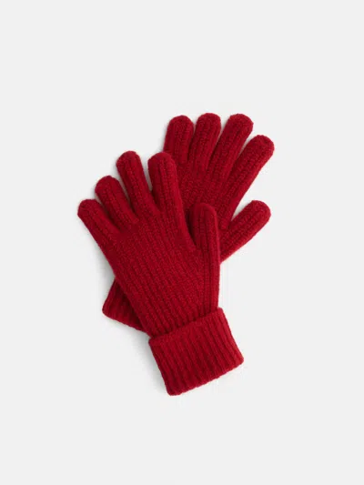 Alex Mill Cashmere Knit Gloves In Red
