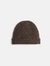 Alex Mill Cashmere Marled Beanie In Marled Chocolate