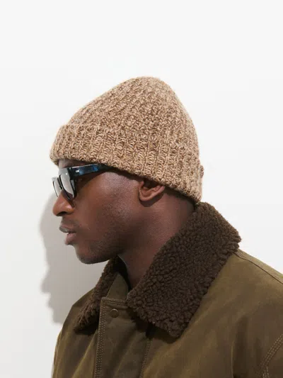 Alex Mill Cashmere Marled Beanie In Tawny