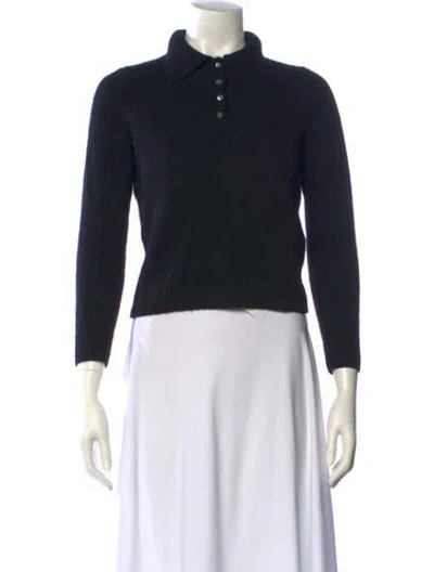 Pre-owned Alex Mill Cashmere Mock Neck Sweater In Black