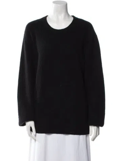 Pre-owned Alex Mill Cashmere Scoop Neck Sweater In Black