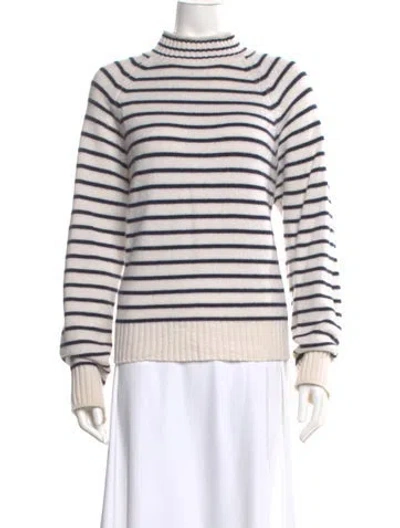 Pre-owned Alex Mill Cashmere Striped Sweater In Neutral